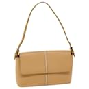 BURBERRY Shoulder Bag Leather Beige Auth am6251 - Burberry