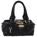Chloe Paddington Shoulder Bag Leather Black Auth yk12335 - Chloé