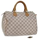 LOUIS VUITTON Damier Azur Speedy 30 Hand Bag N41533 LV Auth 72277 - Louis Vuitton