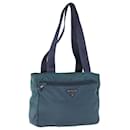 PRADA Tote Bag Nylon Turquoise Blue Auth 74200 - Prada