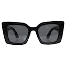 Burberry Black B Logo Gold Cat Eye Sunglasses