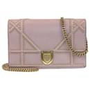 Dior Lilac Studded Diorama Wallet on Chain - Christian Dior