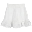 Minifalda con volantes de algodón bordado blanco de Charo Ruiz - Autre Marque