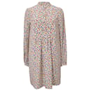 Robe chemise à imprimé étoiles Saint Laurent en soie multicolore