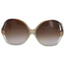 Balenciaga 7889 Übergroße Sonnenbrille aus braunem Acetat