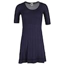 Missoni A-Linien-Kleid aus marineblauer Wolle