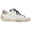 Golden Goose Superstar Low Top Sneakers in White Leather