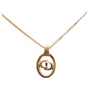 Dior Gold CD Logo Pendant Necklace