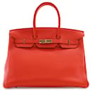Hermès Togo Birkin Retourne rossa 35