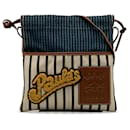 Loewe Paula Ibiza Petit sac à bandoulière en toile avec pochette à cordon en excellent état