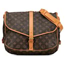 Louis Vuitton Saumur 35 Canvas Crossbody Bag M42254 in Good condition