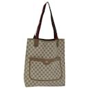 GUCCI GG Supreme Web Sherry Line Tote Bag PVC Beige Red 39 02 003 Auth yk12333 - Gucci