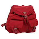 PRADA Backpack Nylon Red Auth 73874 - Prada