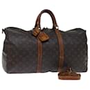 LOUIS VUITTON Monograma Keepall Bandouliere 50 Bolsa Boston M41416 Autenticação de LV 73389 - Louis Vuitton