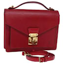LOUIS VUITTON Epi Monceau 28 Bolsa de mão vermelha M40783 Autenticação de LV 73677 - Louis Vuitton