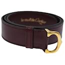 CARTIER Belt Leather 32.7"" Red Auth am6241 - Cartier