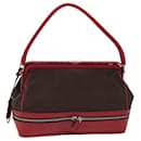 PRADA Shoulder Bag Canvas Brown Auth 73593 - Prada