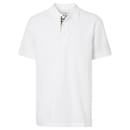 Piqué cotton polo shirt decorated with embroidered initials XS - Burberry