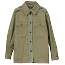 Chanel Denim Tweed Utility Jacket in Green Cotton