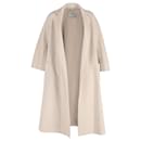 Max Mara Manteau ouvert sur le devant en laine beige