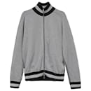 Chanel Zip-Up Jacket in Silver Viscose