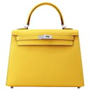 Hermès Epsom Kelly Sellier giallo 25