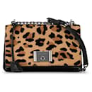 Prada Brown Cavallino Leopard Print Crossbody Bag