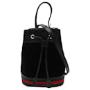 Gucci Black Small Suede Ophidia Bucket Bag