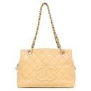 Chanel Brown Petite Caviar Timeless Shopping Tote