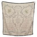 VINTAGE SCARF HERMES THE ART OF WRITING MAURICE TRANCHANT CARRE 90 SILK SCARF - Hermès