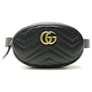 NEW GUCCI BAG POCHETTE GG MARMONT 476434 QUILTED LEATHER BANANA BAG - Gucci