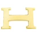 NEW HERMES H BELT BUCKLE IN POLISHED GOLD METAL 32MM GOLDEN BUCKLE BELT NEW - Hermès