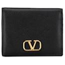 Valentino Leather Bifold Compact Wallet Leather Short Wallet in Good condition