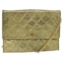 CHANEL Matelasse Chain Shoulder Bag Leather Gold CC Auth yk12352 - Chanel