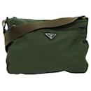 PRADA Shoulder Bag Nylon Khaki Auth 73603 - Prada
