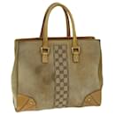 GUCCI Hand Bag Suede Beige 120897 Auth 73865 - Gucci
