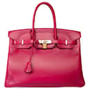 HERMES Birkin 35 Bag in Red Leather - 101931 - Hermès