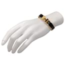 Hermes Black Enamel / Gold Plated Clic H Bracelet - Autre Marque