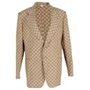 Gucci GG Supreme Blazer in Beige Cotton