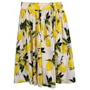 Dolce & Gabbana Lemon Skirt in Yellow Cotton