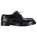 Dolce & Gabbana Chunky Perforated Oxford Shoes in Black Leather
