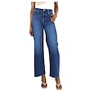 Blue stretch wide-leg jeans - size UK 6 - Frame Denim