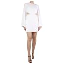 White linen cutout mini dress - size M - Autre Marque