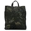 Gucci Green G-Active Flora Knight Vertical Canvas Tote