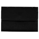 Louis Vuitton Black Monogram Satin Porto Monet Card Holder