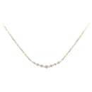 [Luxus] 18K Florale Diamant-Halskette, Metallhalskette in ausgezeichnetem Zustand - & Other Stories