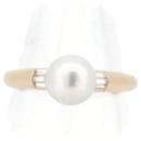 Tasaki 18K Solitaire Pearl Ring  Metal Ring in Excellent condition