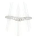Tiffany & Co Platinum Elsa Peretti Curved Wedding Band Metal Ring in Excellent condition