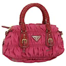 PRADA Hand Bag Nylon Pink Auth 75053 - Prada