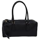 PRADA Hand Bag Safiano leather Black Auth yk12630 - Prada